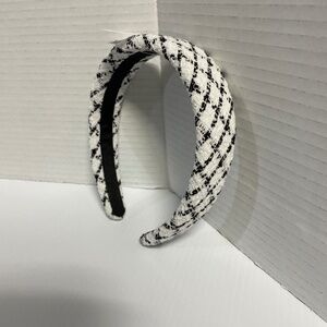 J. Crew Holiday Headband Black White NWT